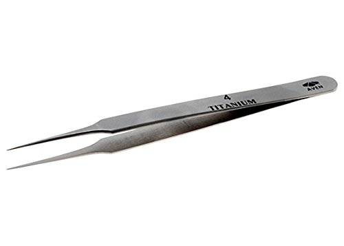 Aven 18059TT, Titanium Tweezers 4, Pack of 10 pcs