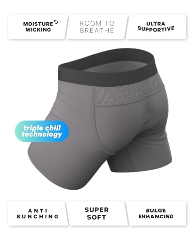 Shinesty paradICE Hammock Support Mens Pouch Underwear | Cooling Boxer Briefs for Men | Moisture Wicking Breathable4