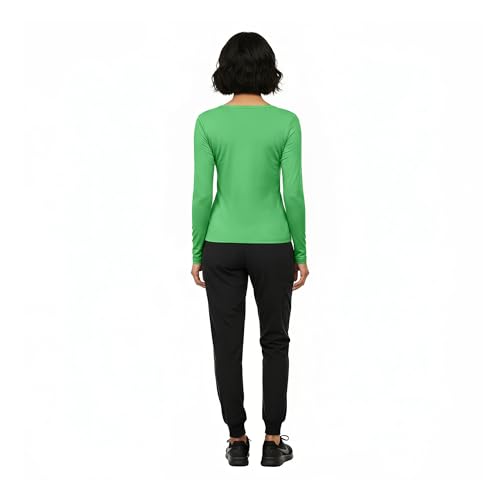 Image of Natural Uniforms Women's Long Sleeve Underscrub T-Shirt - Cotton Blend Scrub Base Layer for Nurses & Medical Professionals