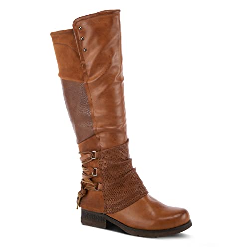 PATRIZIA Spring Step Maxie Boots for Women - Modern Pull-On Tall Boots with Zipper Closure - Knee High Ladies Boots for Outdoor
