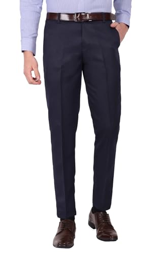 Image of Jack and Jini Formal Pant for Men. Regular Fit, Lightweight, Flat Front, Premium Cotton Polyester Blend Fabric. Office, Party and Casual Wear. Non Stretchable.