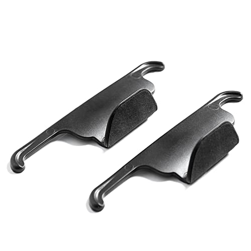 Alfanxi Car Front Seat Hook Organizer Alcantara Material Hanger for Hanging Purses Bags Coats Compatible with Tesla Model 3/Y, Pack of 2 (Black)