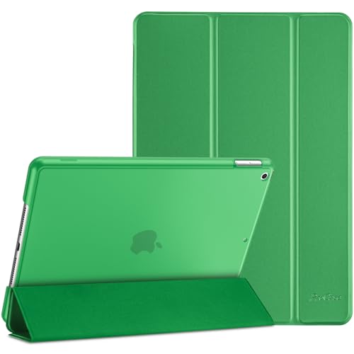 Image of ProCase for iPad 9th / 8th / 7th Generation Case 10.2 Inch (2021 /2020 /2019 Release), 10.2 iPad Case 9th / 8th / 7th Gen Cover, Slim Smart Cover with Translucent Hard Shell Back -Green