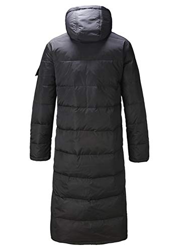 chouyatou Men's Classic Windproof Removable Hooded Long Winter Puffer Down Coat2