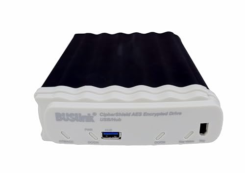 Image of BUSlink CSX-24THAM1 24TB Mode 1 Key HDD USB 3.2 Gen 1 (3.0) /eSATA with Hub CipherShield 512-bit AES Hardware Encrypted External Desktop Drive