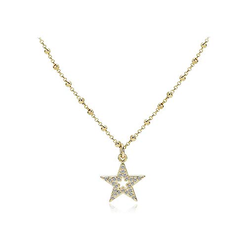 Collier intelligent rond et étoile en mouvement pour briller en soirée
