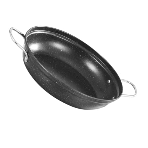 Wok de acero inoxidable SHOWERORO negro 9.45 in x 2.36 in miniatura 1