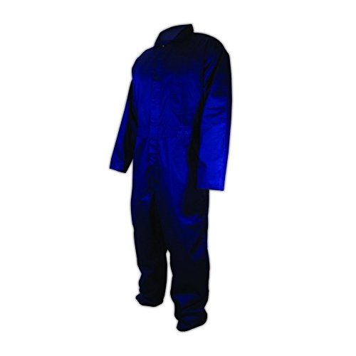 Magid Glove & Safety 1850-L Magid 7 oz. Polyester/Cotton Blended Coveralls, Medium, Navy, Large