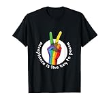Acceptance Is The Key To Peace Retro Designs Present T-Shirt