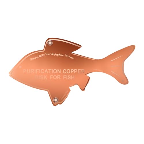 Humidifier Cleaning Fish,Copper Disk for Fish Tank & Aquarium |4-inch Diameter,0.6mm Thick|99.99% Pure Copper Disc|Automatic Fishbowl Purification Disk|Purify Water All Year Roundd