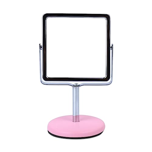 Image of NFI Essentials Dressing Table Cosmetic Makeup Mirror with Stand, Square Shape Multipurpose Vanity Mirror