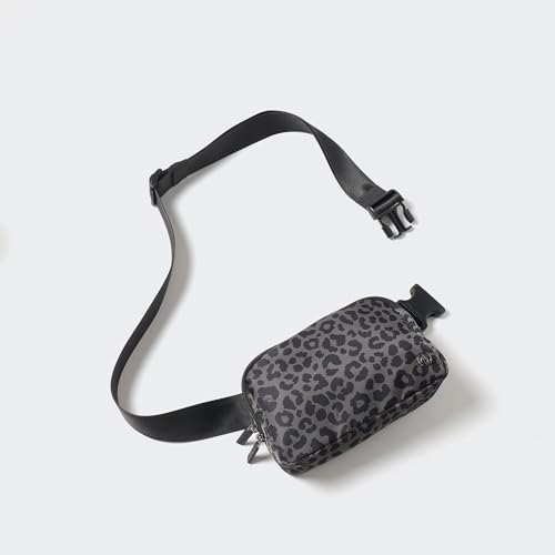 Image of Pander Two Way Zipper Fanny Pack Nylon Everywhere Belt Bag for Women, Water Repellent Waist Packs, Crossbody Bags with Adjustable Strap (Grey Leopard)