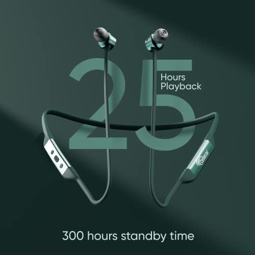 Image of CELLECOR BT-1 Waterproof Wireless Headphone with 25 Hours Playback time in 45 Minutes Charging, Bluetooth V5.0, Voice assitance and Noise cancelation with inbuilt mic