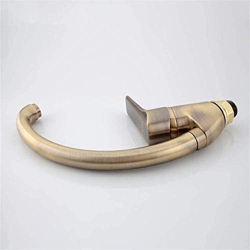 Robinet style antique en laiton résistant avec mitigeur pivotant bronze - 4