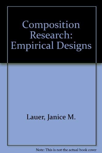 Composition Research: Empirical Designs 0195041712 Book Cover