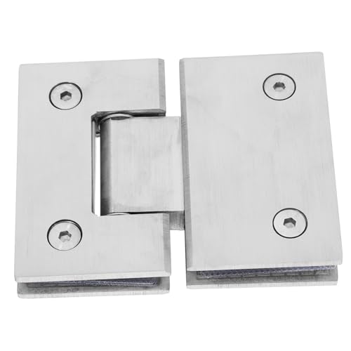 Toddmomy para Puerta Ducha Acero Inoxidable Vidrio Ducha sin Marco Acabado Satinado para Baño Robusta Fácil Instalación