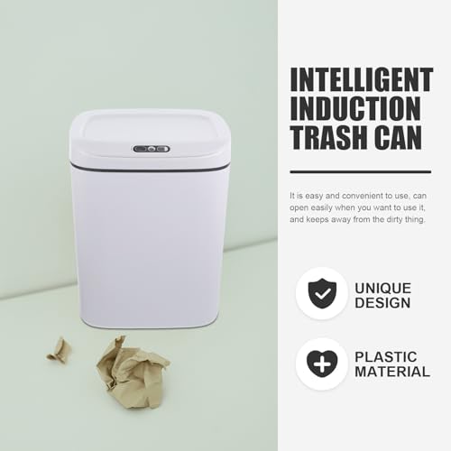 Caneca de basura automática Beavorty 12L blanca miniatura 3