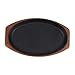 STOBAZA Piastra Ghisa per Steak con Base per Cucina e Bbq per Carne e Design Compatto e Facile da Riporre immagine