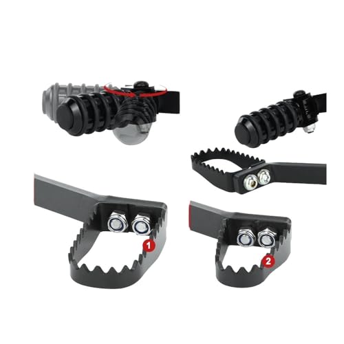 Levier de frein pliable en acier ultra résistant pour moto KLR650 - 4