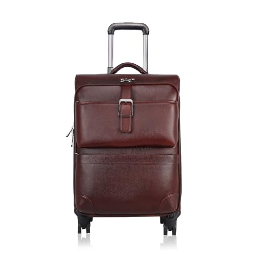 Leather Carry-ON Buckle Trolly Quality Bags, 50 CM, Combination L...