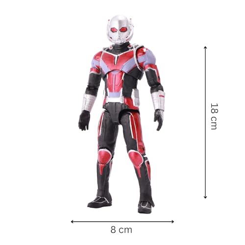 Image of ZD Toys Action Figure Collectible - 7 Inch Antman, Superheros Premium PVC Build Collectible, Interchangeable Accessories, Perfect for Gifting, Ages 15+ Years