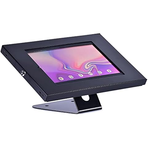 click4av Anti Theft Tablet Retail POS Stand Counter Kiosk or Desk Mount Compatible With iPad 10.2 10.5 Samsung 10.4 TAD10L21B Cover
