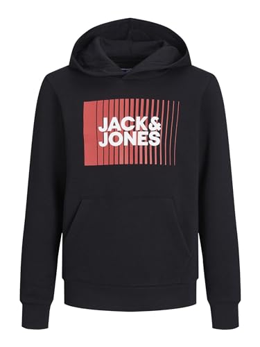 Junior Jjecorp Logo Sweat Hood Play Noos Jnr Felpa 164 cm bambino con cappuccio nero