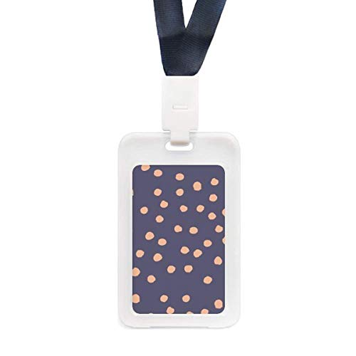 Étui pour carte d'identité transparent Paint Point au motif végétal pour le bureau
