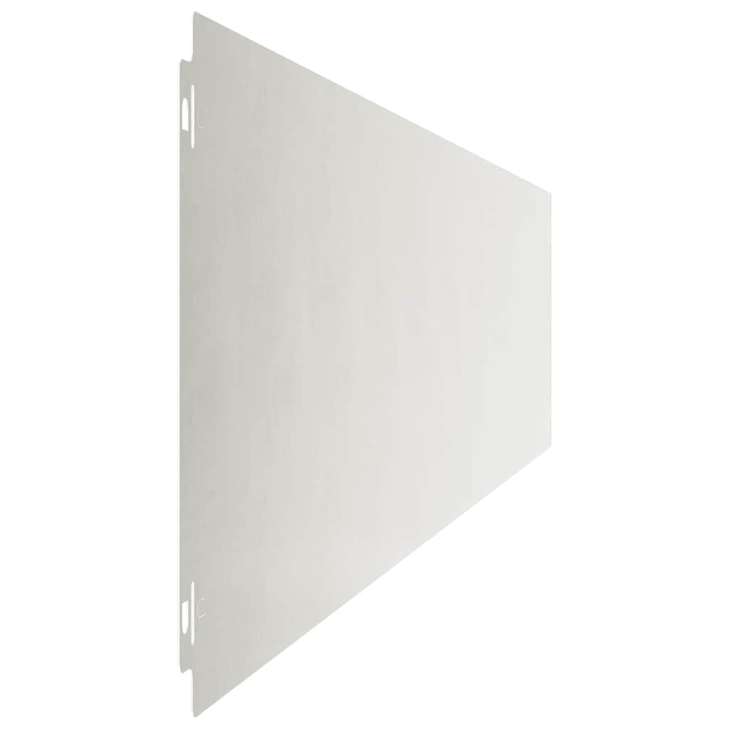 Borde de cama (30 piezas, 20 x 103 cm, acero inoxidable, separador, valla de césped, palisade para decoración de jardín, césped, callejón exterior