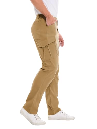 mens cargo pants ripstop water resistant breathable quick dry tactical hiking work outdoor fishing pants 9 pockets