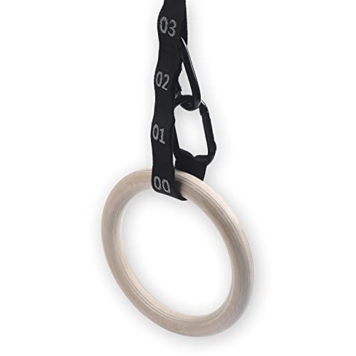 Image of Wood Gym Rings, Wooden Gymnastic Rings, Fitness Rings, Exercise Rings, Gym Ring, Gymnast Rings, Gymnastics Rings