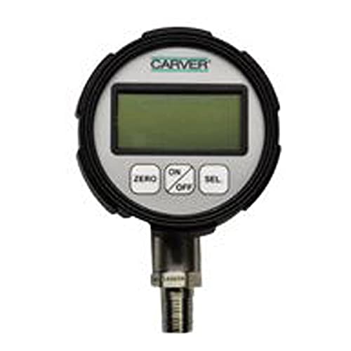 Image of Carver 381005 Model B /C Gauge, 0-24,000 lb. Applied Force, 11,000 kg, 200 lb. Increments