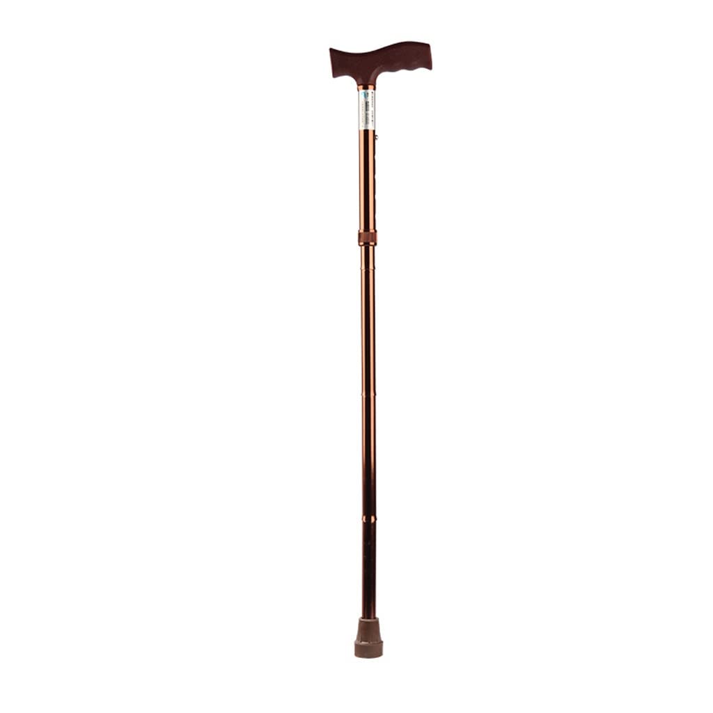 GCX- Muletas de aleación de Aluminio for Ancianos, bastón Plegable Antideslizante de una Sola Pierna for viajeros, bastón Ajustable Grueso Firma