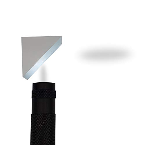 Image of 25 mm Glass Right Angle Triangle Prism, Coated Reflecting Prism, Right Angle Prism Mirror, Component for Precision Optical Instruments (Pack of 3)