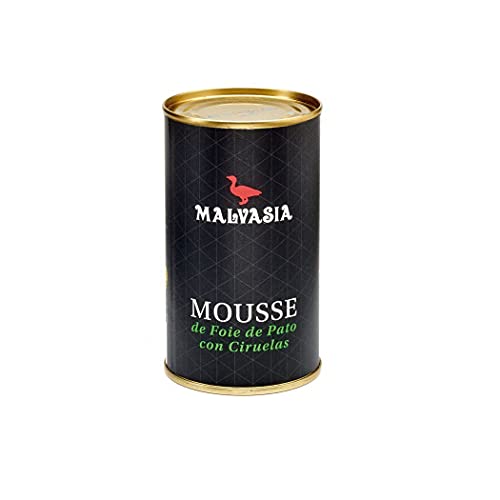 MALVASIA Mousse de Foie de Pato Gourmet con Ciruelas, Lata de 200 g…