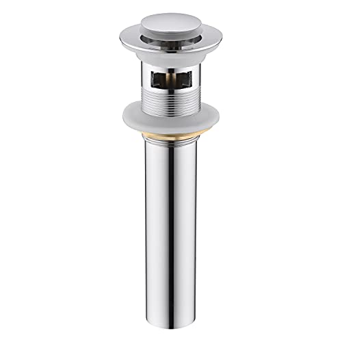 Bonde d'évier lavabo chrome avec trop plein évacuation vasque - 2