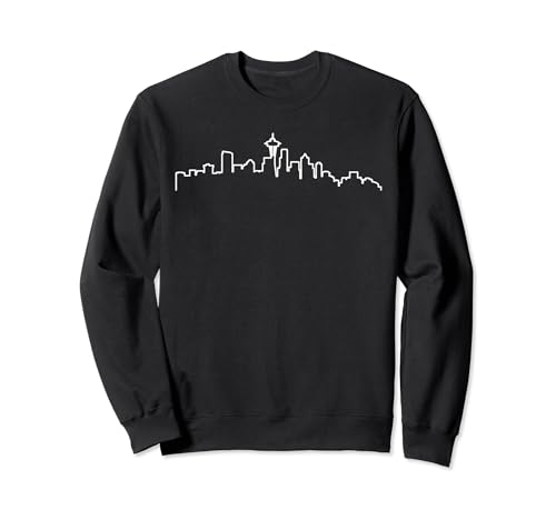 Skyline von Seattle, Innenstadt, Herzschlag, Souvenir aus Seattle Sweatshirt