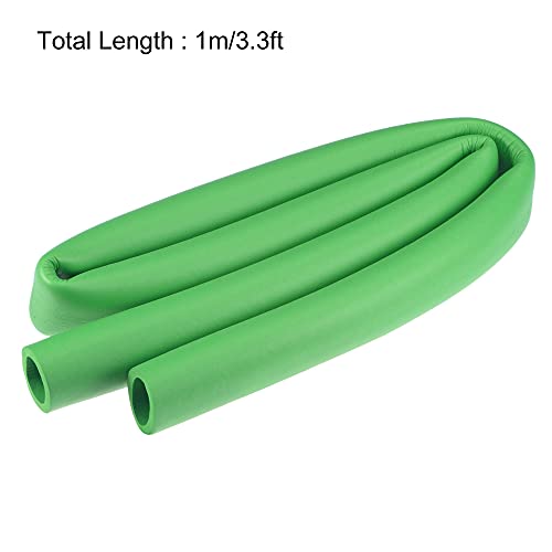 Image of uxcell Foam Tubing for Handle Grip Support, 25mm ID 35mm OD 1m Length Green