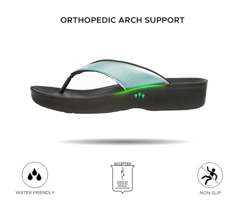 Image of AEROTHOTIC Comfortable Arch Support Flip Flops for Women Orthotic Sandals