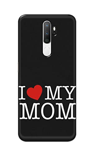 Image of PRINTFIDAA I Love My Mom Hard Back Cover for Oppo A5 (2020) / Oppo A9 (2020) / Oppo A11x Back Cover -(P6) KAT1006