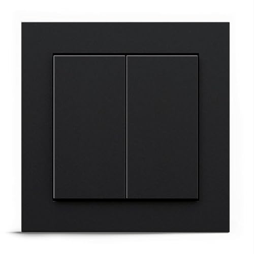 Senic Friends of Hue Smart Home Lichtschalter schwarz | Kabelloser & batterieloser Hue Schalter und Dimmer für Philips Hue (Zigbee) | Smart Switch flexibel montierbar & dimmbar