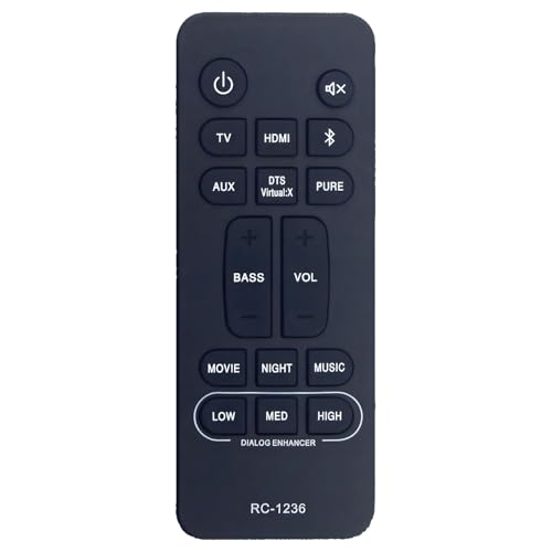 RC-1236 Ersatzfernbedienung für Denon Soundbar DHT-S216H DHTS216H DHT-S216 DHTS216 DHT-S517