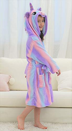 image for Doctor Unicorn Soft Unicorn Hooded Bathrobe Sleepwear - Unicorn Gifts 