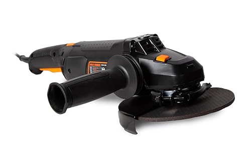 Image of WEN 15-Amp 7-Inch Angle Grinder with Reversible Handle (94487), Black
