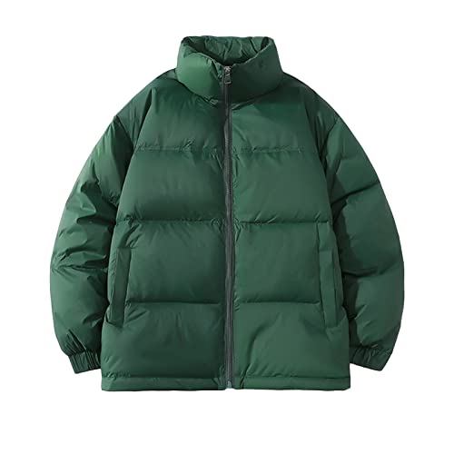 Veste Matelassée À Col Montant Pour Hommes Manteau Duvet Chaud