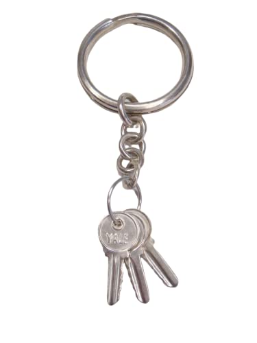 Clé Yale porte-clés en argent 925 de prestige pour professionnel de l'immobilier