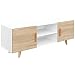 COMIFORT Mueble de TV - Mesa de Salón Moderno, Estilo Nórdico, Puertas...