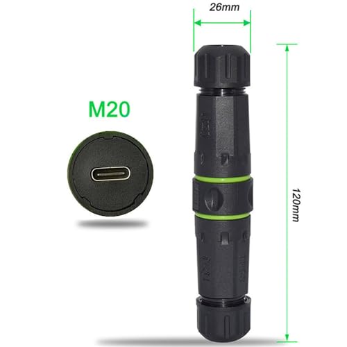 NFHK M20 Locking IP68 Waterproof Type-C 10Gbps USB3.1 Female to USB-C Female Extension Adapter Coupler by NFHK - Image 9