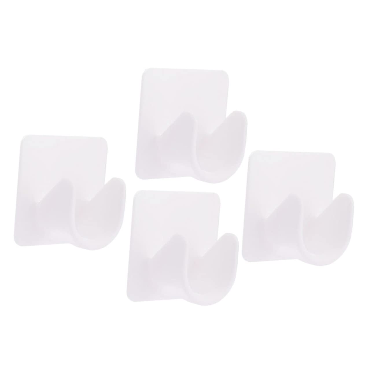 VINTORKY 4Pcs Curtain Rod Support Brackets Heavy Duty Wall Mounted Holders for Easy Installation Bedroom Living Room Office and Kitchen and Design