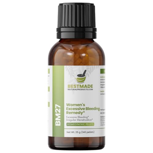 Bestmade Womens Excessive Bleeding Remedy BM27 - Promotes Balance & Comfort During Menstruation Menopause & Natural Support 350 Pellets